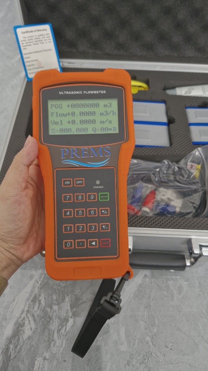 Handheld ultrasonic flow meter PRE-UFM-P